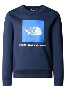 Felpa The North Face Redbox Crew blu per bambini