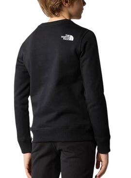 Felpa The North Face Redbox Crew Nero per Bambini