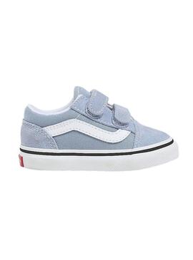 Scarpe da ginnastica Vans Old Skool Velcro Blu per bambini