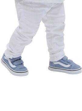 Scarpe da ginnastica Vans Old Skool Velcro Blu per bambini