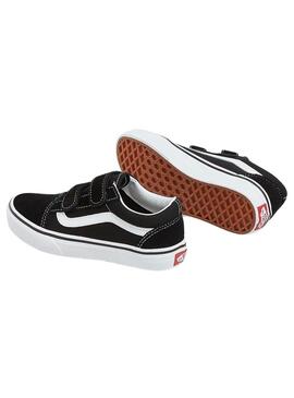 Scarpa Vans UY Old Skool Velcro Nero Junior