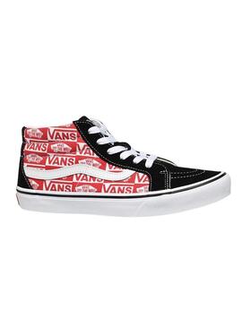 Sneakers Vans SK8-Mid Reissue Logo Rosso Junior