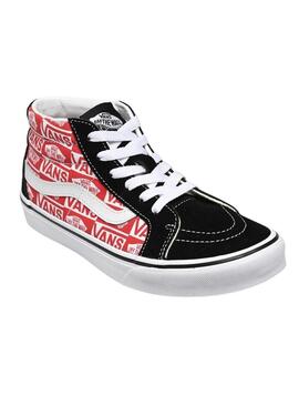 Sneakers Vans SK8-Mid Reissue Logo Rosso Junior