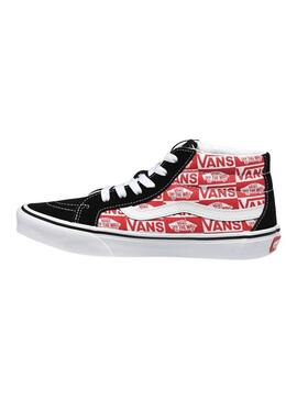 Sneakers Vans SK8-Mid Reissue Logo Rosso Junior