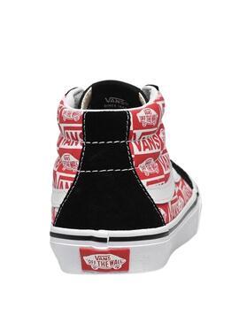 Sneakers Vans SK8-Mid Reissue Logo Rosso Junior