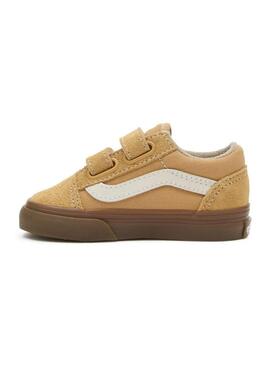 Scarpe da ginnastica Vans Old Skool marrone per bambini