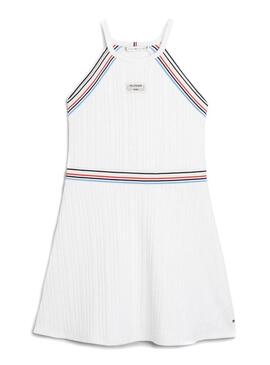 Abito Tommy Hilfiger 1985 Sport Bianco Per Bambina