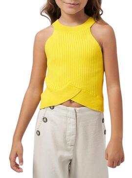 Top Mayoral Tricot Giallo per Ragazza