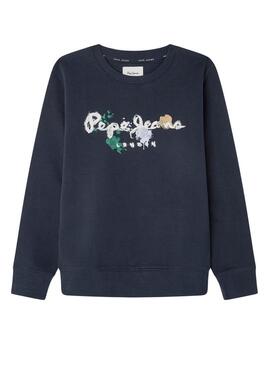 Felpa Pepe Jeans Bige Marino per Bambino