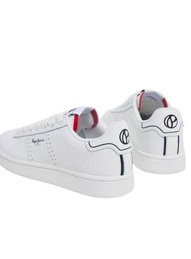 Sneakers Pepe Jeans Player Bianche per Bambino