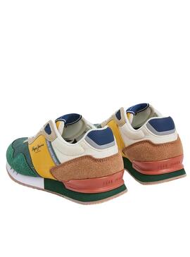 Scarpa Pepe Jeans London Urban Verde per Bambino