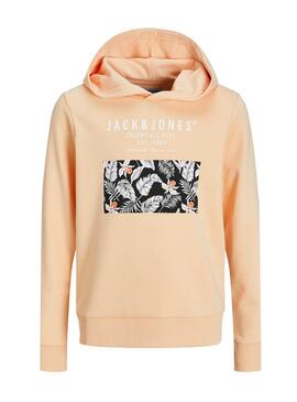 Felpa Jack and Jones Chill Arancione per Bambino