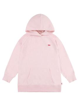 Felpa Levis Hoodie Chalkpink Rosa Per Ragazza