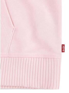 Felpa Levis Hoodie Chalkpink Rosa Per Ragazza