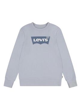 Felpa Levis French Terry Batwing Blu Bambino