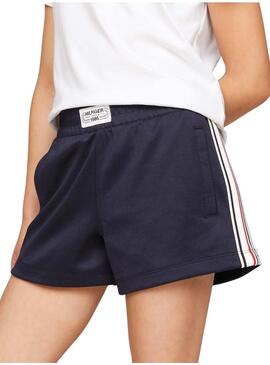 Shorts Tommy Hilfiger 1985 Blu Marino Per Ragazza