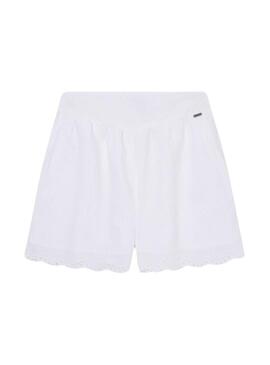 Shorts Pejson Oriel bianchi per ragazze