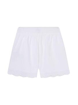 Shorts Pejson Oriel bianchi per ragazze