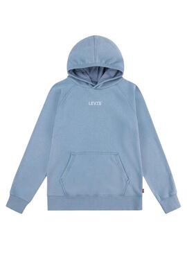 Felpa Levis Lived In Hoodie Blu per Bambino