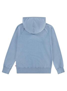 Felpa Levis Lived In Hoodie Blu per Bambino