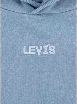 Felpa Levis Lived In Hoodie Blu per Bambino