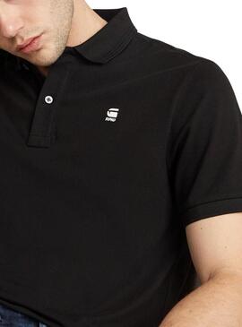 Polo G-Star Dunda Slim Nero per Uomo