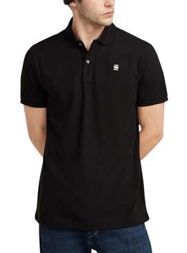 Polo G-Star Dunda Slim Nero per Uomo