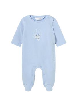 Set Pelele e Body Mayoral Blu e Bianco per Bambino