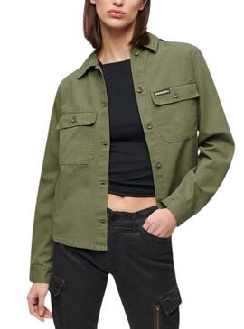 Giacca Superdry Embellished Military verde donna