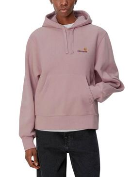 Maglione Carhartt American Script Rosa per Donna