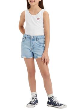 Shorts Levis 501 Blu per Ragazza