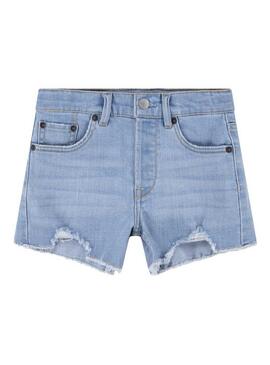 Shorts Levis 501 Blu per Ragazza