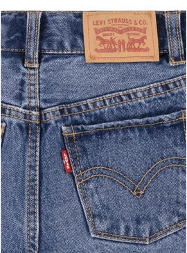 Shorts Levis Mom Blu Marino per Ragazza