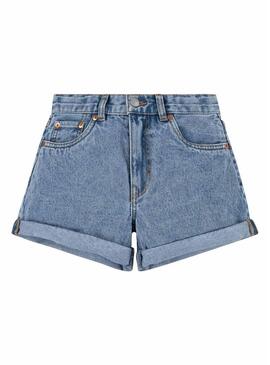 Shorts Levis Mom Blu per Ragazza