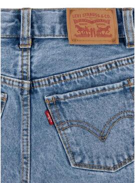 Shorts Levis Mom Blu per Ragazza