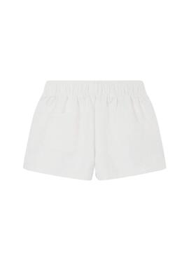 Short Pepe Jeans Nerissa Bianco per Ragazza