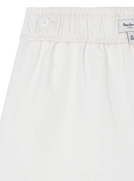 Short Pepe Jeans Nerissa Bianco per Ragazza