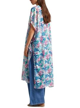 Kaftan Pepe Jeans Hibiscus stampato floreale