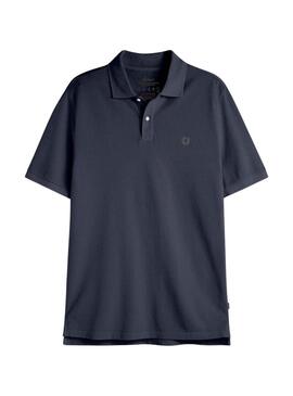 Maglia Polo blu scuro Ecoalf Tedalf per uomo