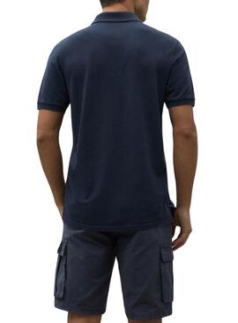 Maglia Polo blu scuro Ecoalf Tedalf per uomo