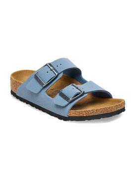 Sandali Birkenstock Arizona Birko-Flor Blu per bambini