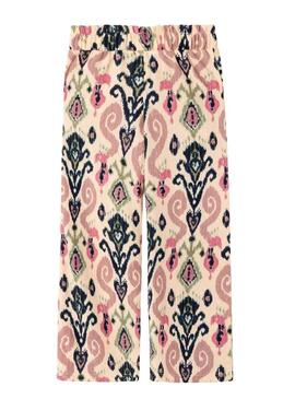 Pantaloni Name It Habane Wide Beige per Ragazza