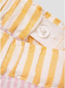 Shorts Name It Histripe Giallo Per Ragazza