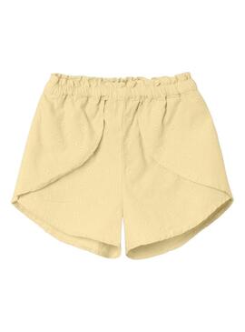 Shorts Name It Delana Giallo per Ragazza