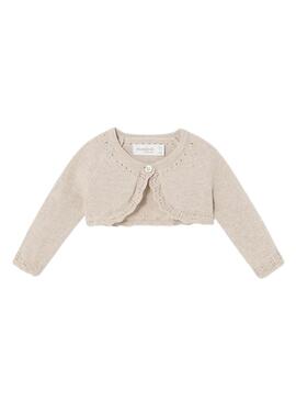 Giacca a maglia Tricot Mayoral Basic Beige per bambini.