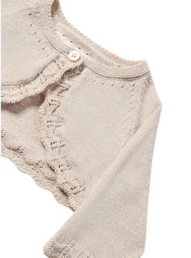 Giacca a maglia Tricot Mayoral Basic Beige per bambini.