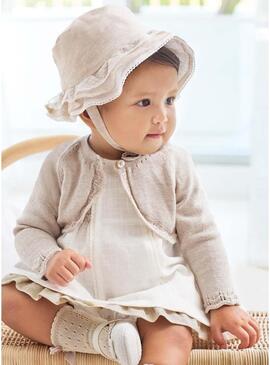 Giacca a maglia Tricot Mayoral Basic Beige per bambini.