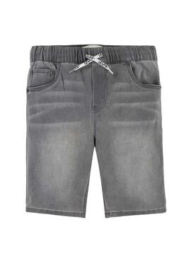 Bermuda Levis Skinny Dobby Grigie per Ragazzo