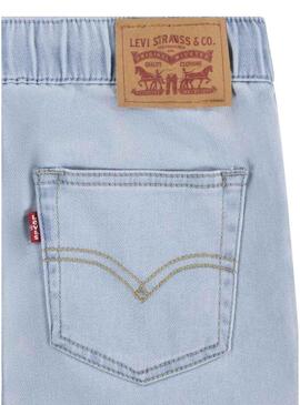 Bermuda Levis Skinny Dobby Blu Chiaro per Bambino