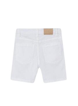 Bermuda Mayoral in Twill Bianco Basic per Ragazza